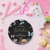 蝶の生涯ブライダルシャワー表 ペーパープレート (パーティー)