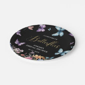 蝶の生涯ブライダルシャワー表 ペーパープレート (アングル)