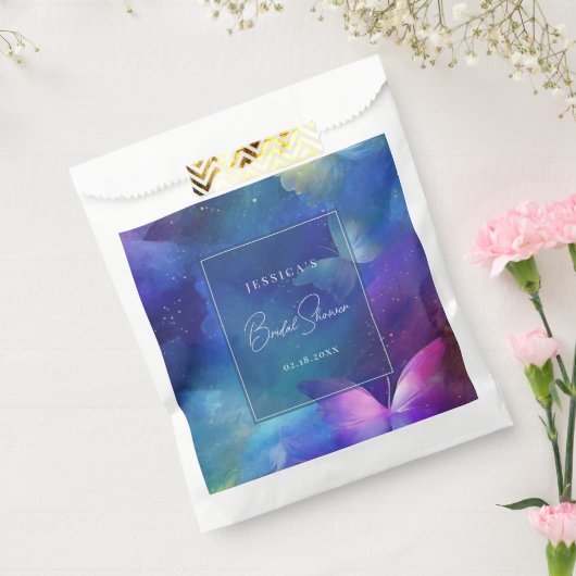 蝶の生涯ブライダルシャワー フェイバーバッグ (封をした状態)