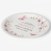 蝶の生涯ブライダルシャワー ペーパープレート (アングル)