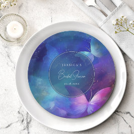 蝶の生涯ブライダルシャワー ペーパープレート