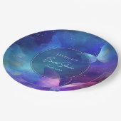 蝶の生涯ブライダルシャワー ペーパープレート (アングル)