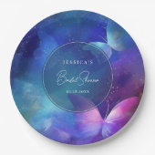 蝶の生涯ブライダルシャワー ペーパープレート (正面)