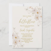 蝶の生涯ブライダルシャワー 招待状 (正面)