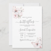 蝶の生涯ブライダルシャワー 招待状 (正面)