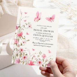 蝶の生涯ブライダルシャワー 招待状