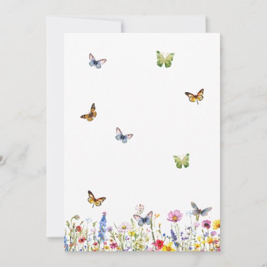 蝶の生涯50結婚周年 招待状 (裏面)