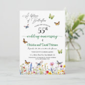 蝶の生涯55結婚周年 招待状 (スタンド正面)