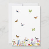 蝶の生涯55結婚周年 招待状 (裏面)