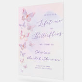 蝶の生涯 ウェルカムサイン 結婚前のお祝い アクリルサイン (傾斜)