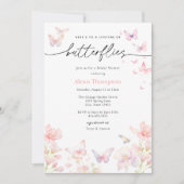 蝶の生涯 ブライダルシャワー 招待状 (正面)