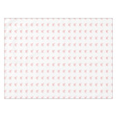 蝶の白いバラ金ゴールドピンク テーブルクロス (正面(横))