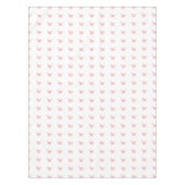 蝶の白いバラ金ゴールドピンク テーブルクロス (正面)