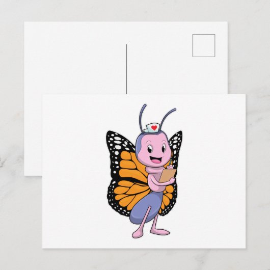 蝶の看護師 ポストカード (正面/裏面)