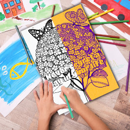 蝶の着色ページ印刷可能あじさい ポスター