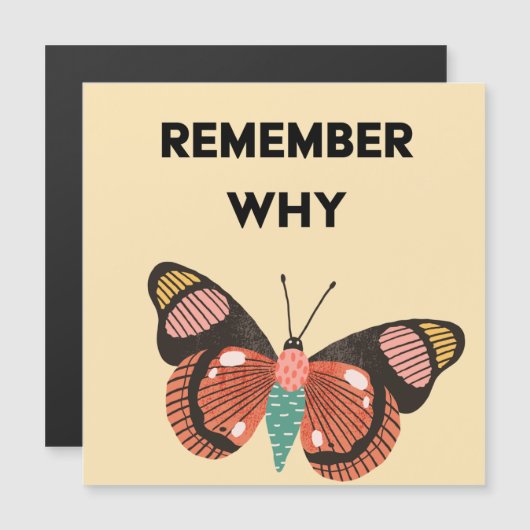 蝶の磁気カードを覚える マグネット招待状 (正面/裏面)