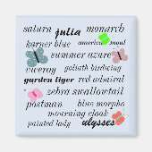 蝶の種 マグネット (正面)