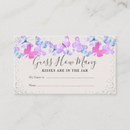 蝶の空は何赤ちゃんのシャワーゲームを推測 エンクロージャーカード