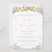 蝶の第1の誕生日バプテスマ女スペインのの子, 招待状 (正面)