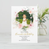 蝶の第1の誕生日 招待状 (スタンド正面)