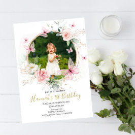 蝶の第1の誕生日 招待状