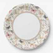 蝶の紙プレート、パーティープレート ペーパープレート (正面)