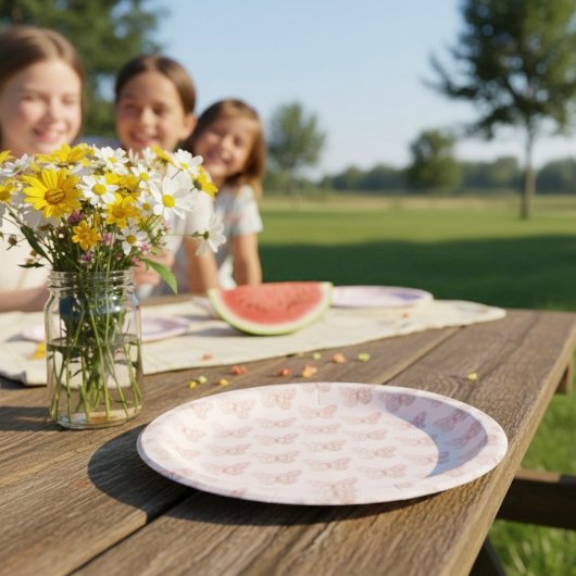 蝶の紙皿 ペーパープレート