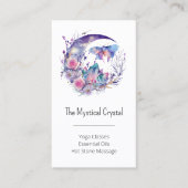 蝶の結晶三日月花パープル 名刺 (正面)