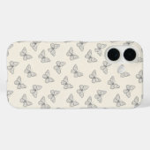 蝶の線画パターン Case-Mate iPhoneケース (裏面 (横))