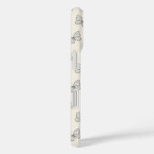 蝶の線画パターン Case-Mate iPhoneケース (裏面 / 右)