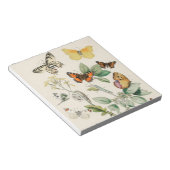 蝶の美しいヴィンテージイラストレーション ノートパッド (アングル)