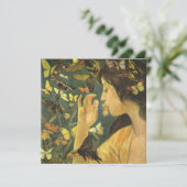 蝶の美しい若い女性 カード (スタンド正面)