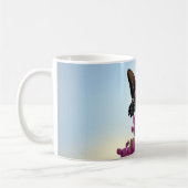 蝶の美しい コーヒーマグカップ (左)