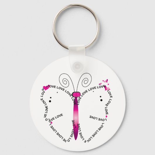 蝶の美徳 キーホルダー (正面)