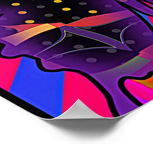 蝶の群れの壁 ポスター (角)