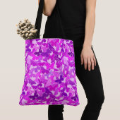 蝶の群れ，アメジスト，紫と蘭 トートバッグ (クローズアップ)