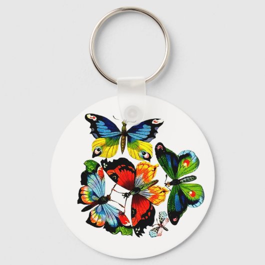蝶の群れ キーホルダー (正面)