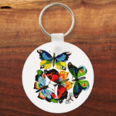 蝶の群れ キーホルダー (正面)