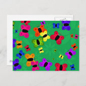 蝶の群れ ポストカード (正面/裏面)