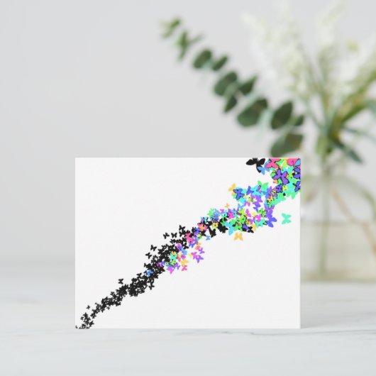 蝶の群れ ポストカード (スタンド正面)