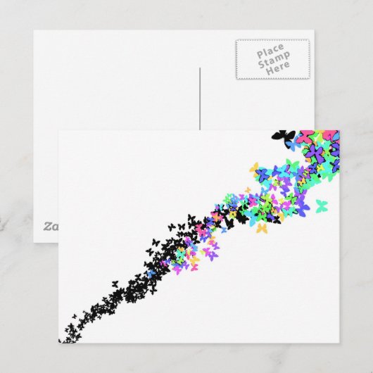 蝶の群れ ポストカード (正面/裏面)