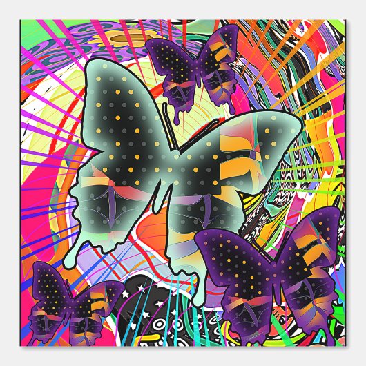 蝶の群れ 壁紙 (正面)