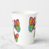 蝶の群れ 紙コップ (左)