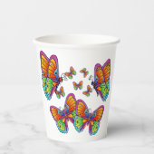 蝶の群れ 紙コップ (正面)