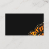 蝶の羽の名刺テンプレート写真アート 名刺 (裏面)