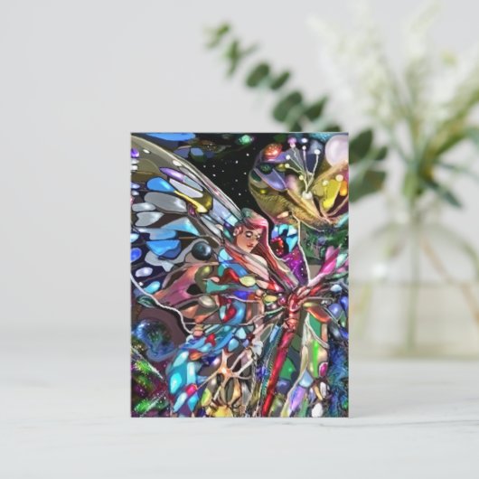 蝶の羽の後ろ ポストカード (スタンド正面)