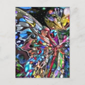 蝶の羽の後ろ ポストカード (正面)