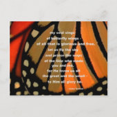 蝶の羽の ポストカード (正面)