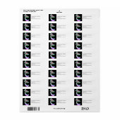 蝶の羽ばたきブラックバイ:メンディ ラベル (フルシート)