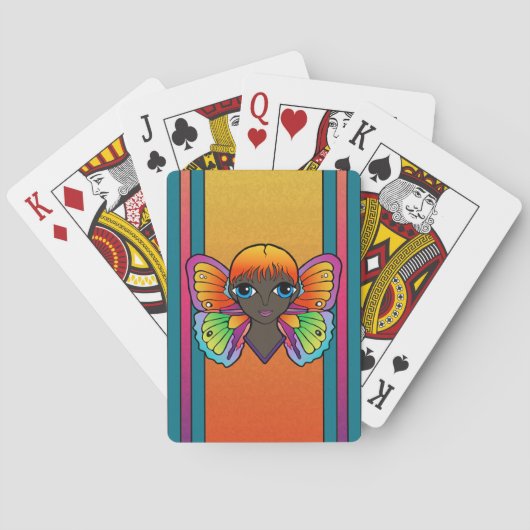 蝶の羽を持つトランプ トランプ (裏面)